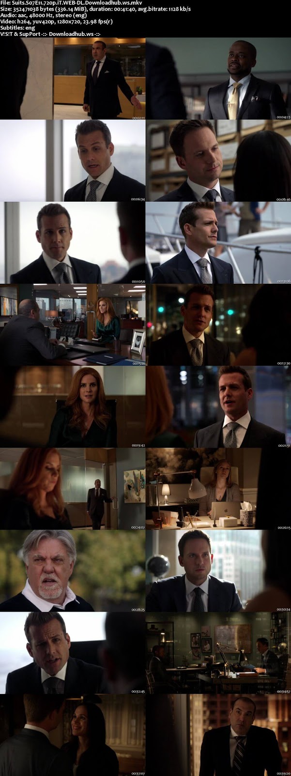 Suits S07E11 330MB Web-DL 720p ESubs