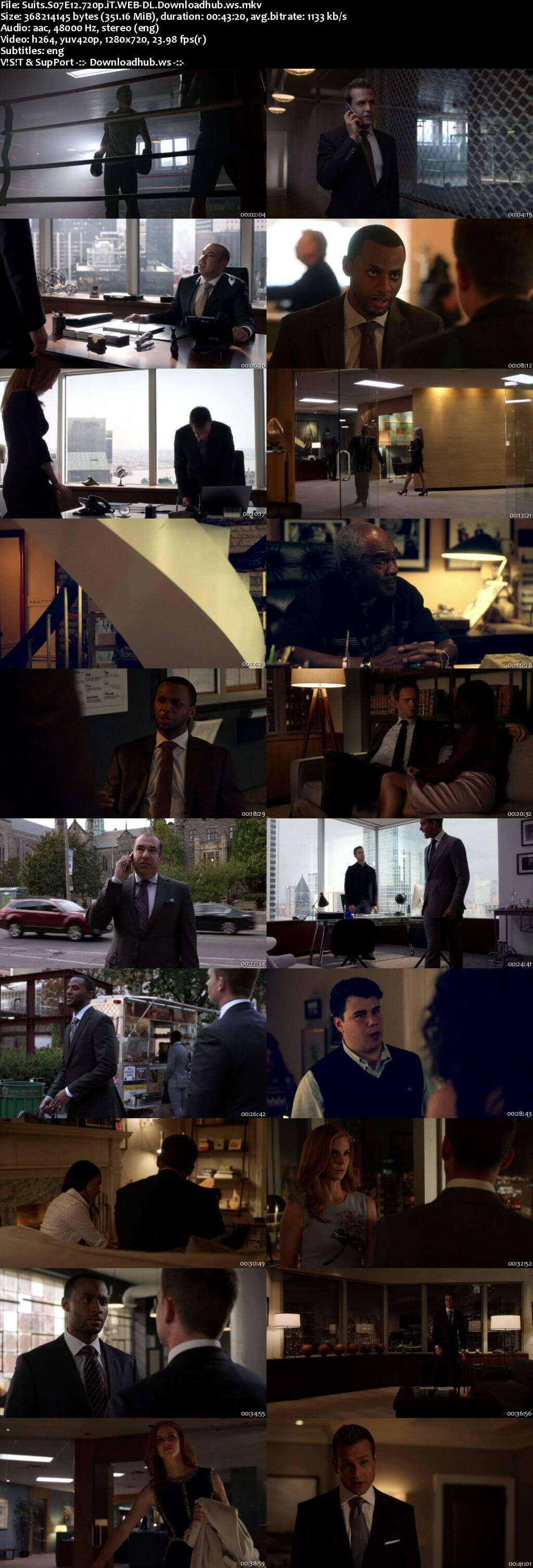 Suits S07E12 350MB Web-DL 720p ESubs