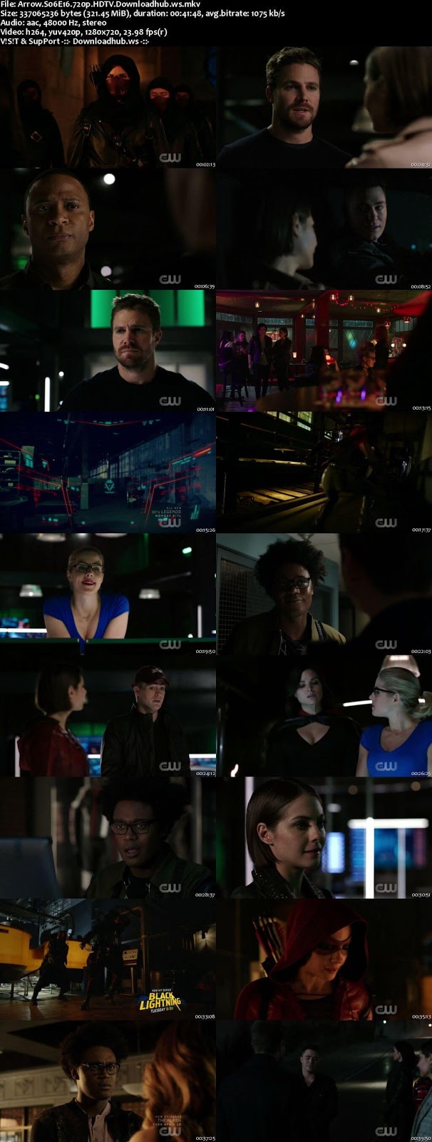 Arrow S06E16 320MB HDTV 720p x264