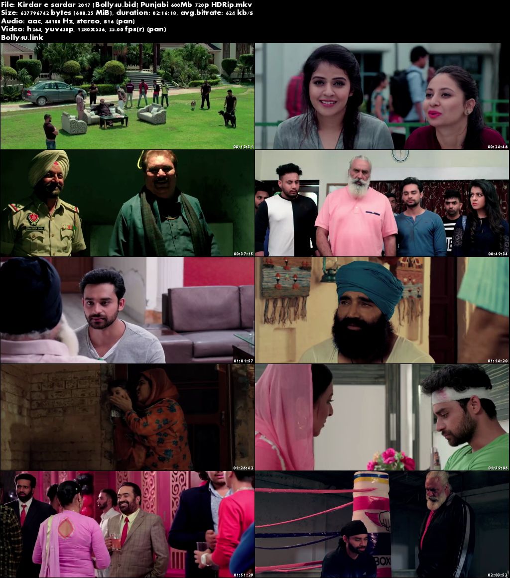 Kirdar E Sardar 2017 HDRip 600Mb Full Punjabi Movie Download 720p