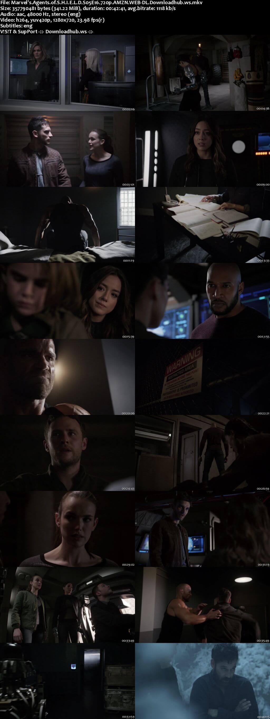 Marvels Agents of S.H.I.E.L.D S05E16 340MB Web-DL 720p x264 ESubs