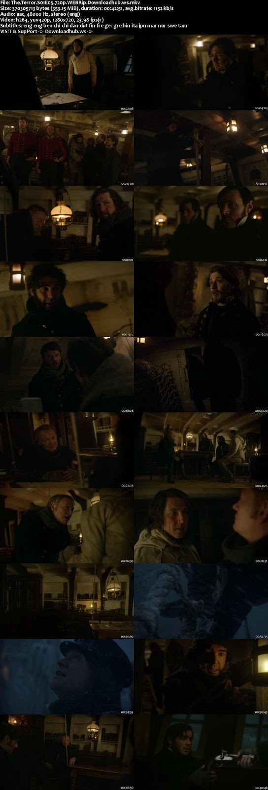 The Terror S01E05 350MB WEBRip 720p x264 MSubs