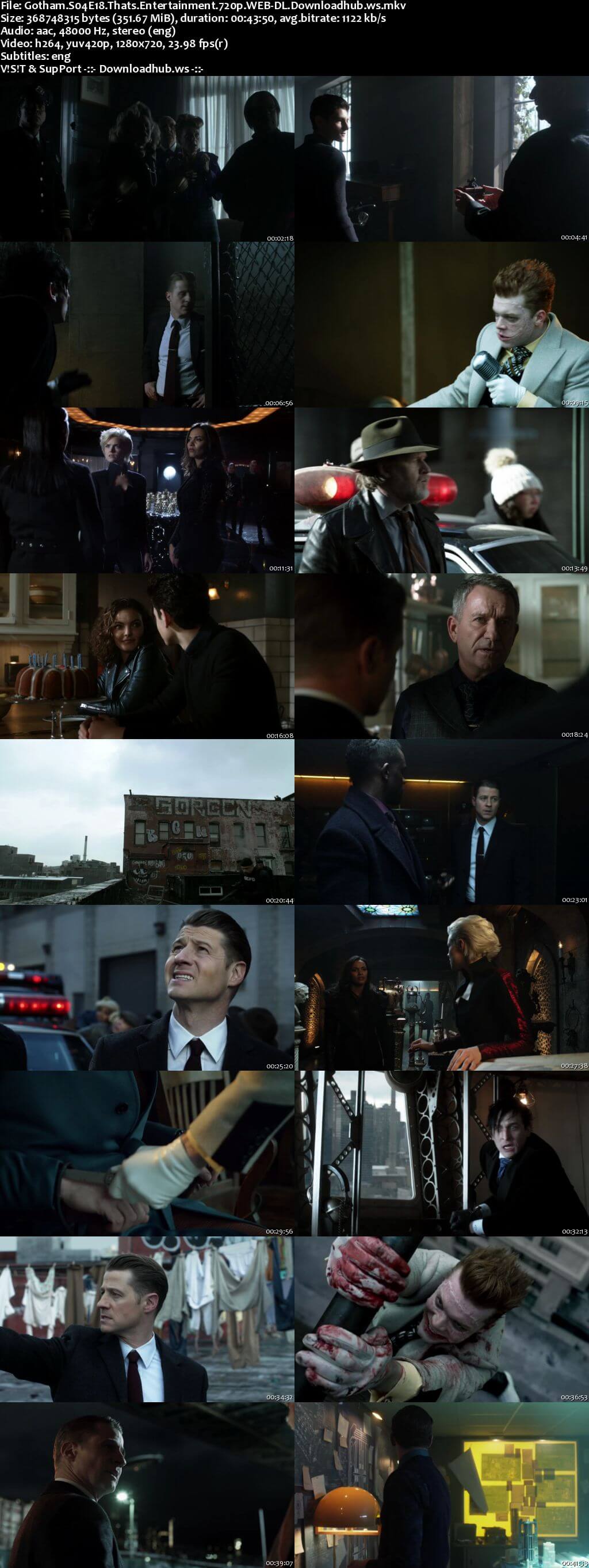 Gotham S04E18 350MB Web-DL 720p x264 ESubs