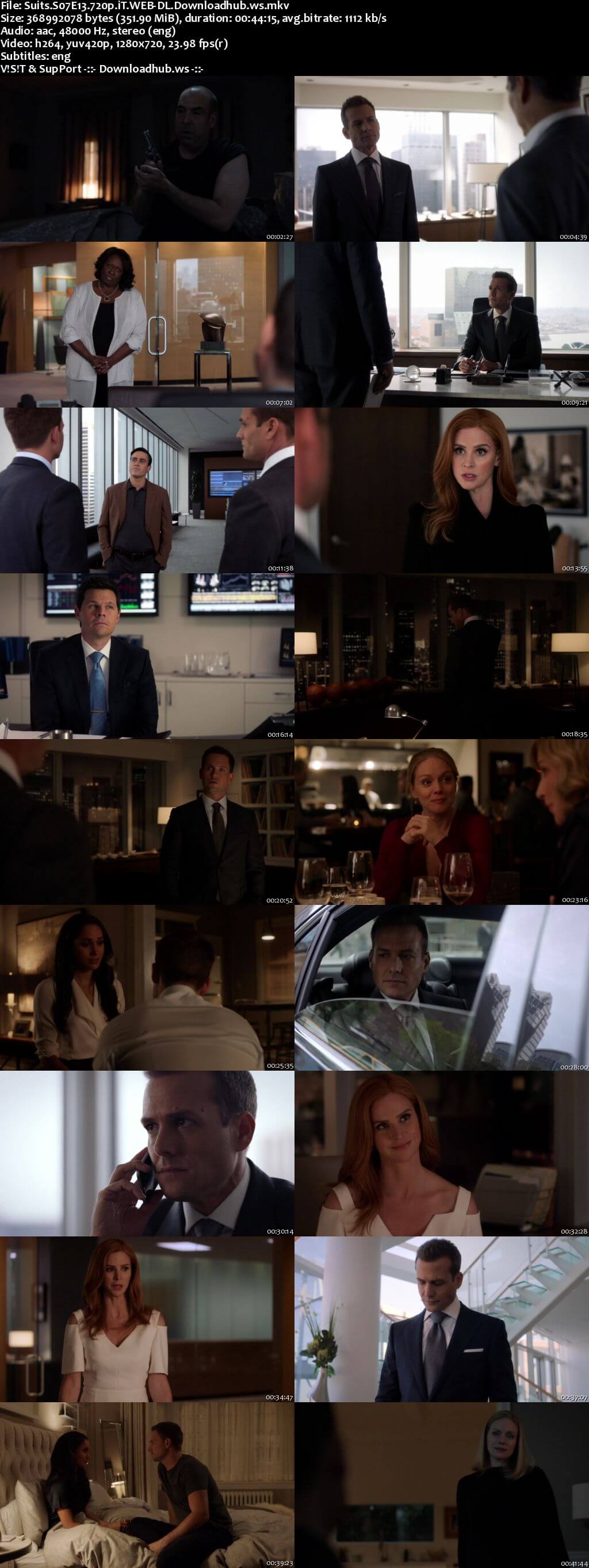 Suits S07E13 350MB Web-DL 720p ESubs