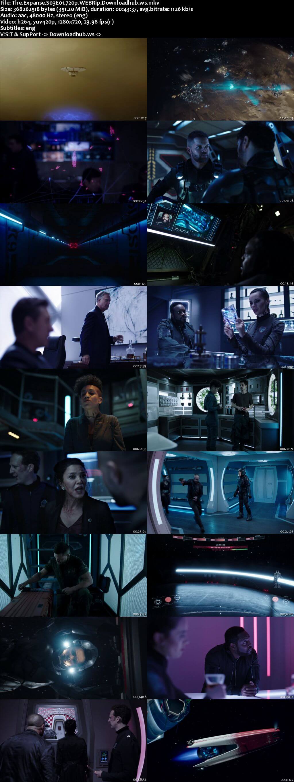 The Expanse S03E01 350MB WEBRip 720p x264 ESubs