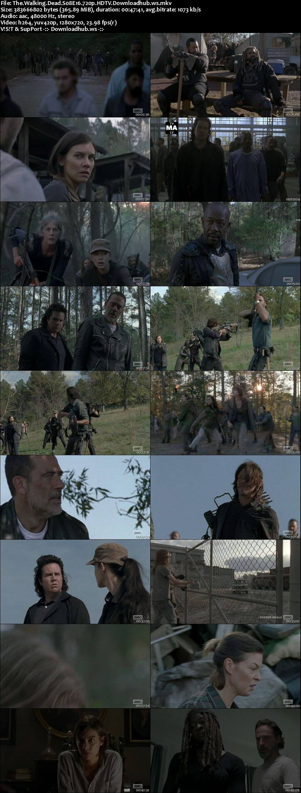 The Walking Dead S08E16 350MB HDTV 720p x264