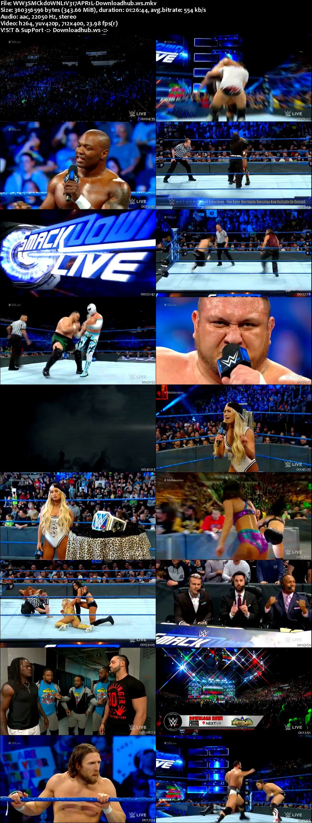 WWE Smackdown Live 17 April 2018 480p HDTV Download