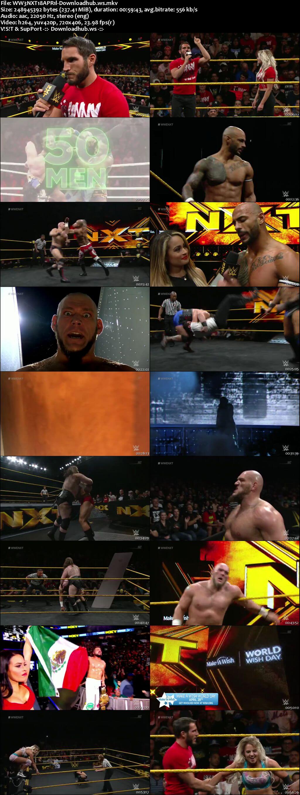 WWE NXT 18 April 2018 480p HDTV Download