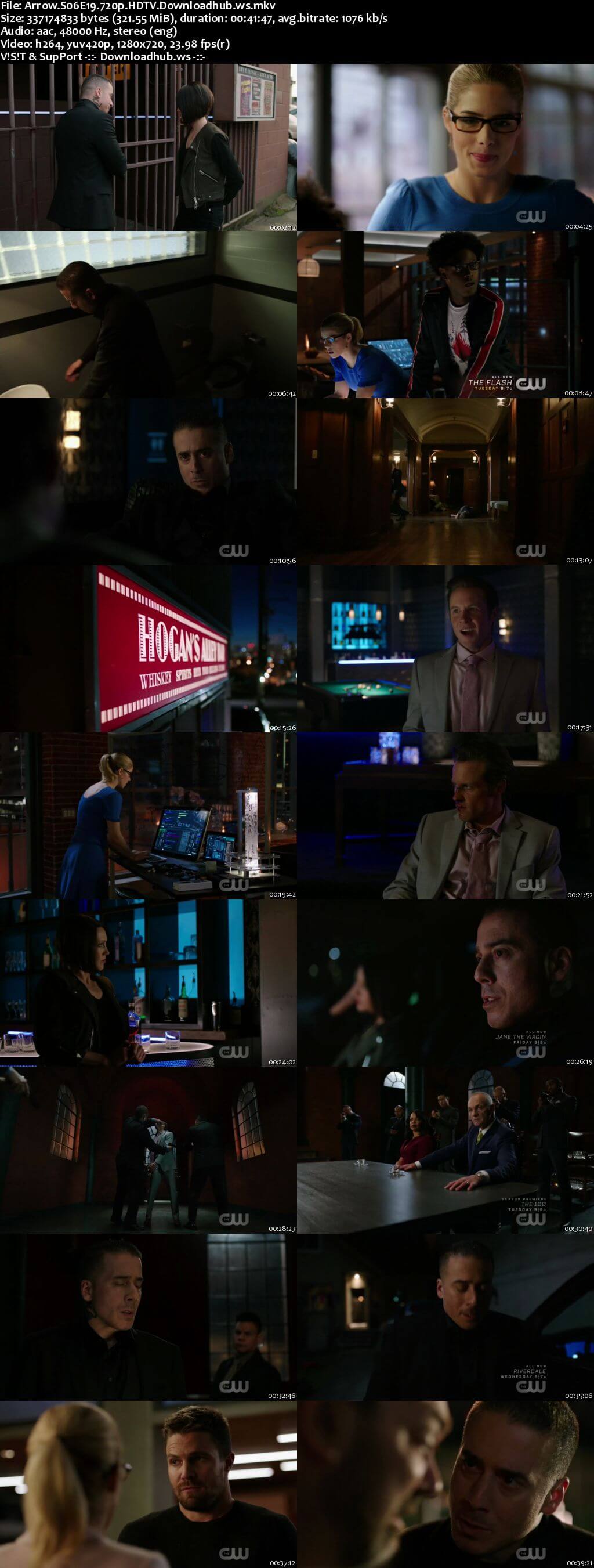 Arrow S06E19 320MB HDTV 720p x264