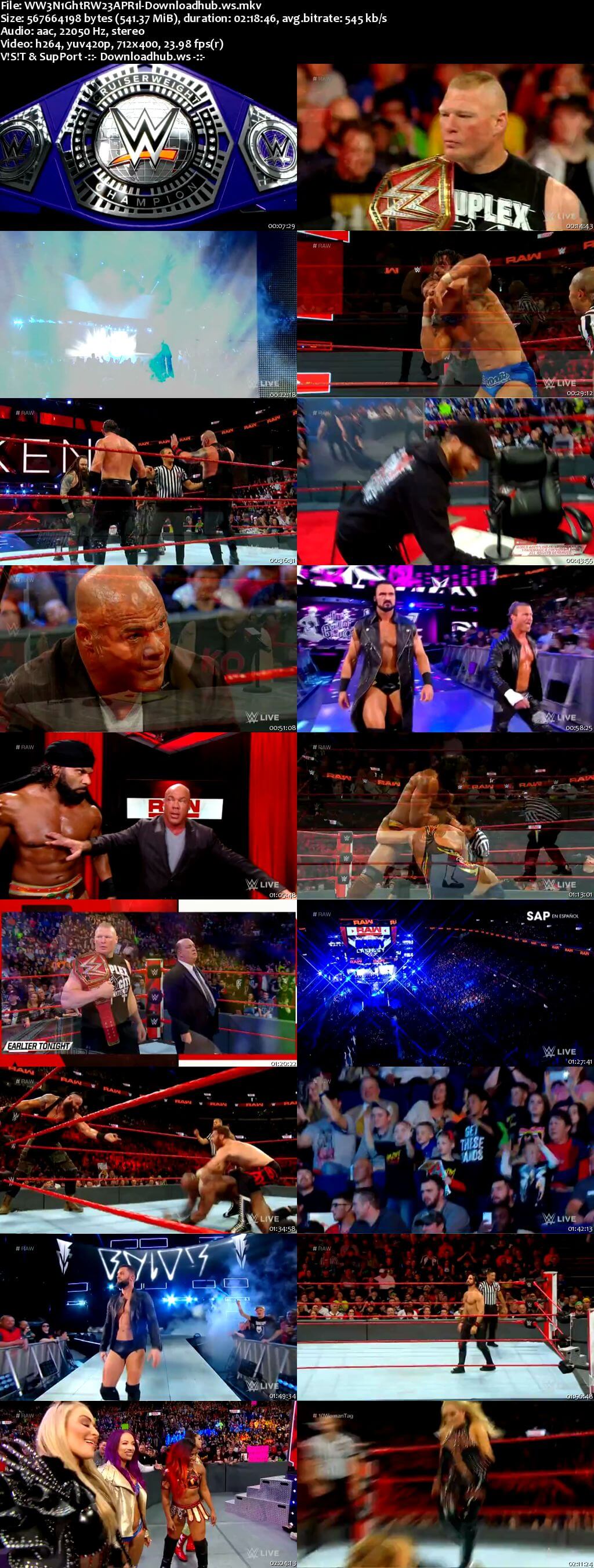 WWE Monday Night Raw 23 April 2018 480p HDTV Download