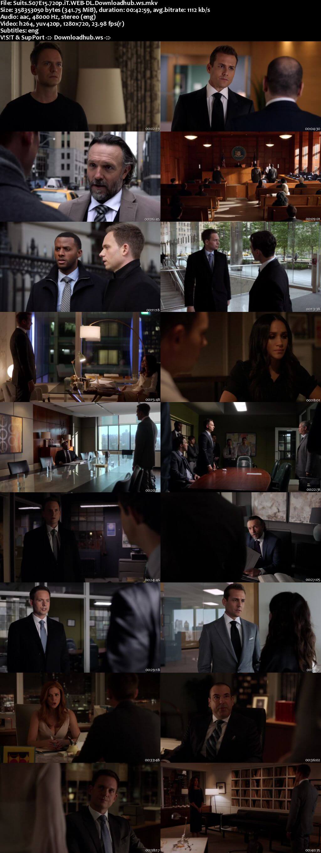 Suits S07E15 340MB Web-DL 720p ESubs