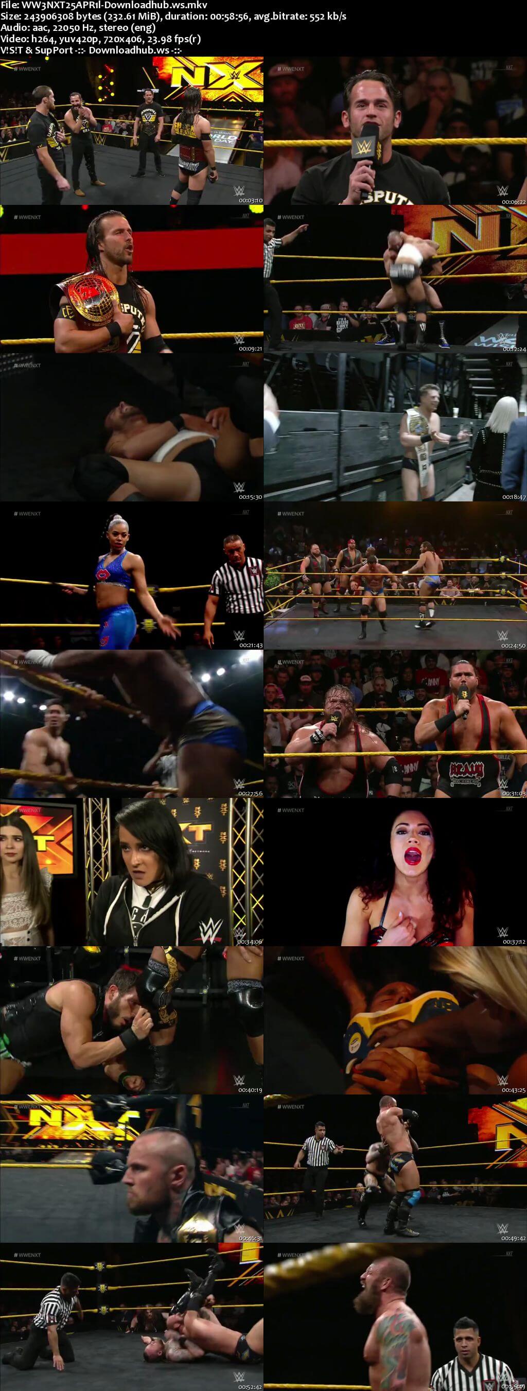 WWE NXT 25 April 2018 480p HDTV Download