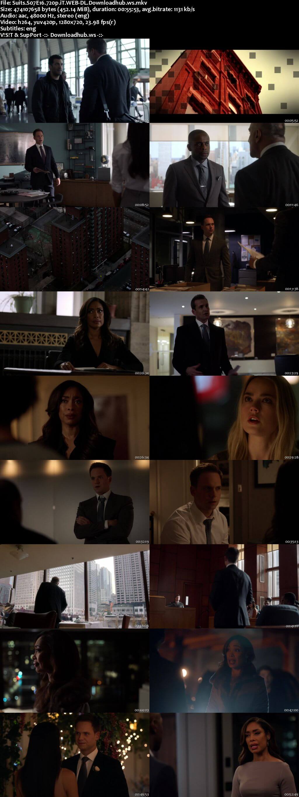 Suits S07E16 450MB Web-DL 720p ESubs