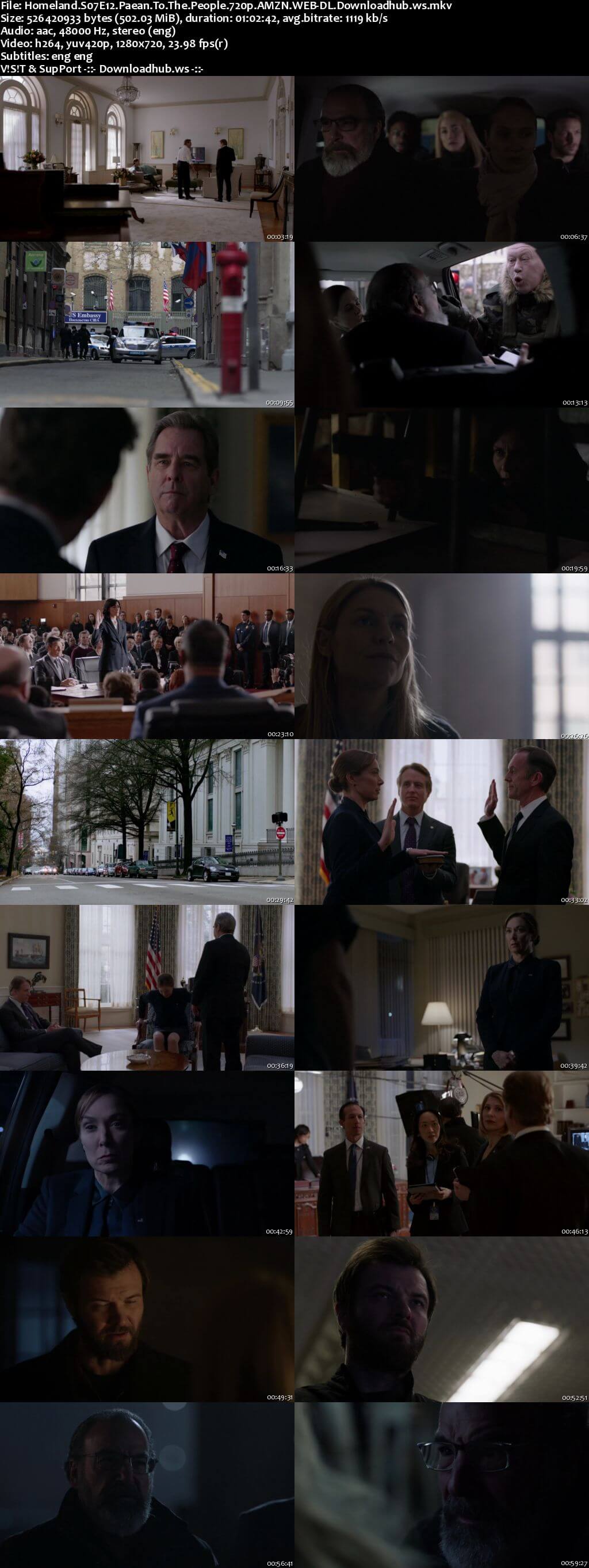 Homeland S07E12 500MB WEB-DL 720p ESubs