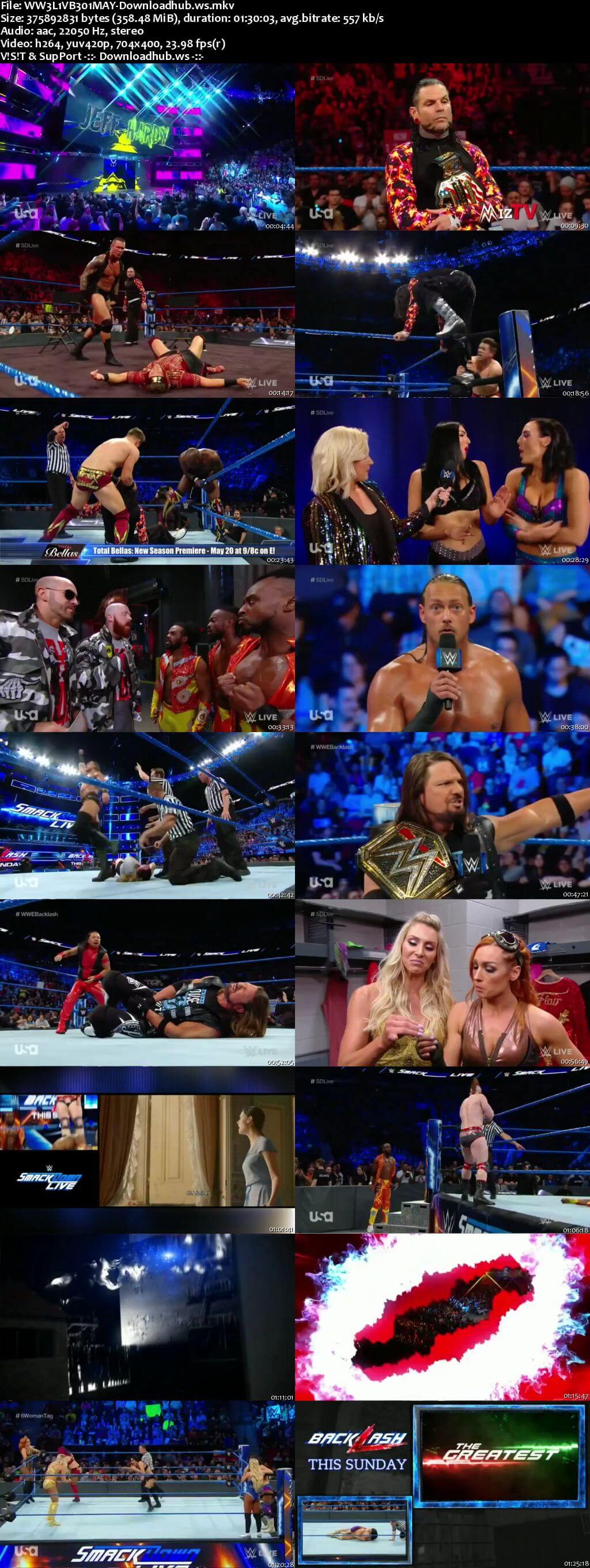 WWE Smackdown Live 01 May 2018 480p HDTV Download