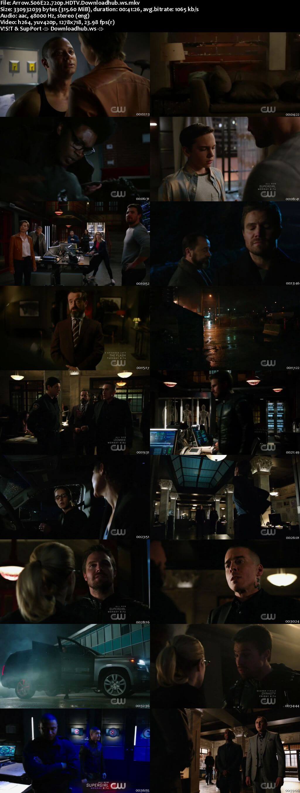 Arrow S06E22 300MB HDTV 720p x264