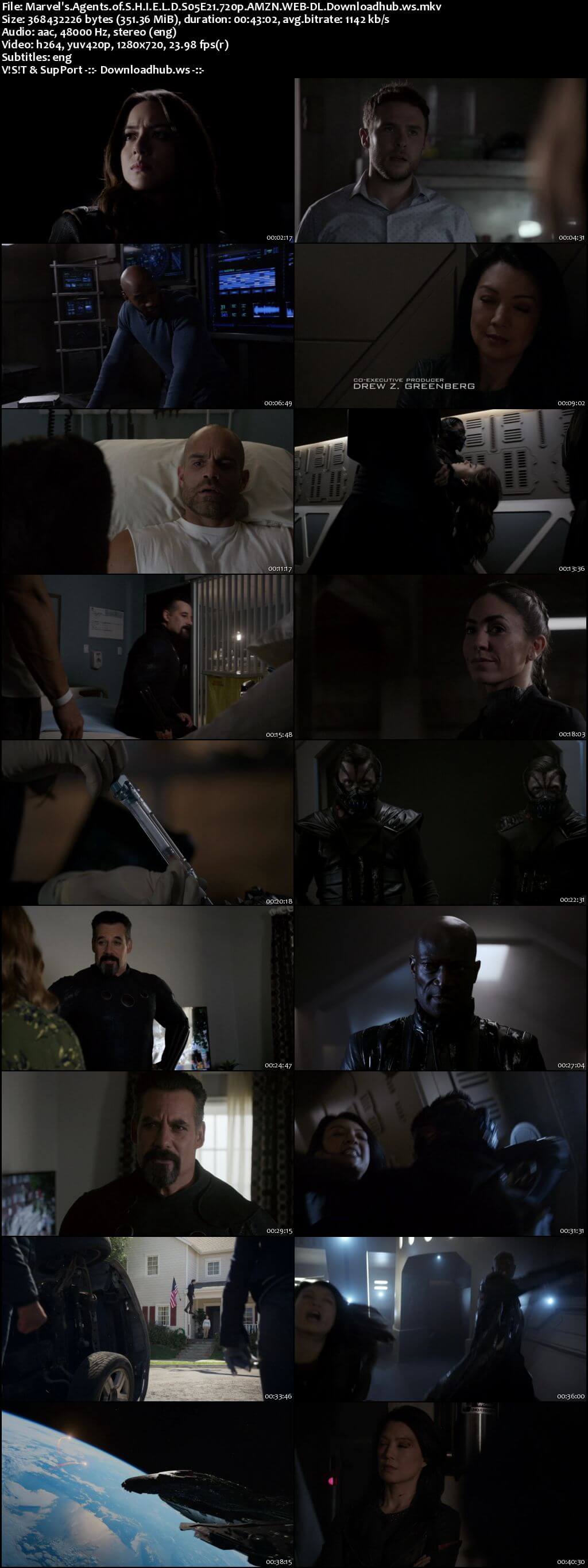 Marvels Agents of S.H.I.E.L.D S05E21 350MB Web-DL 720p x264 ESubs