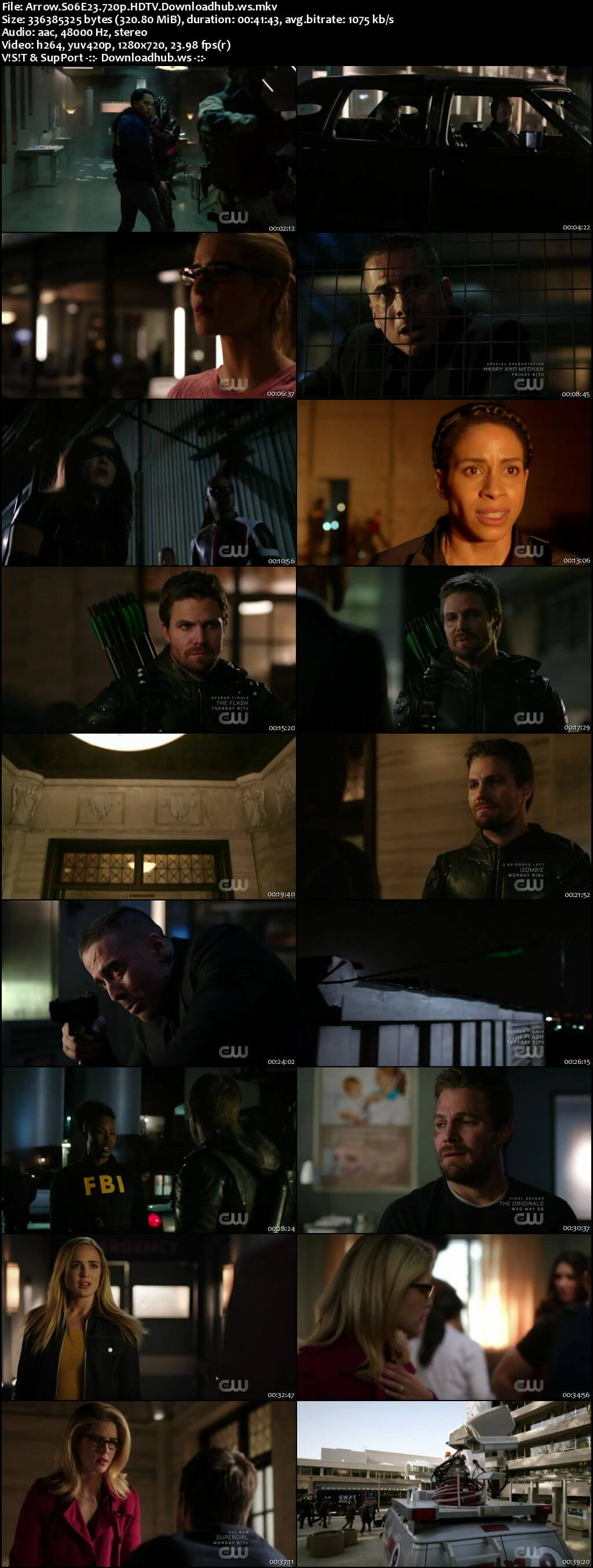 Arrow S06E23 300MB HDTV 720p x264