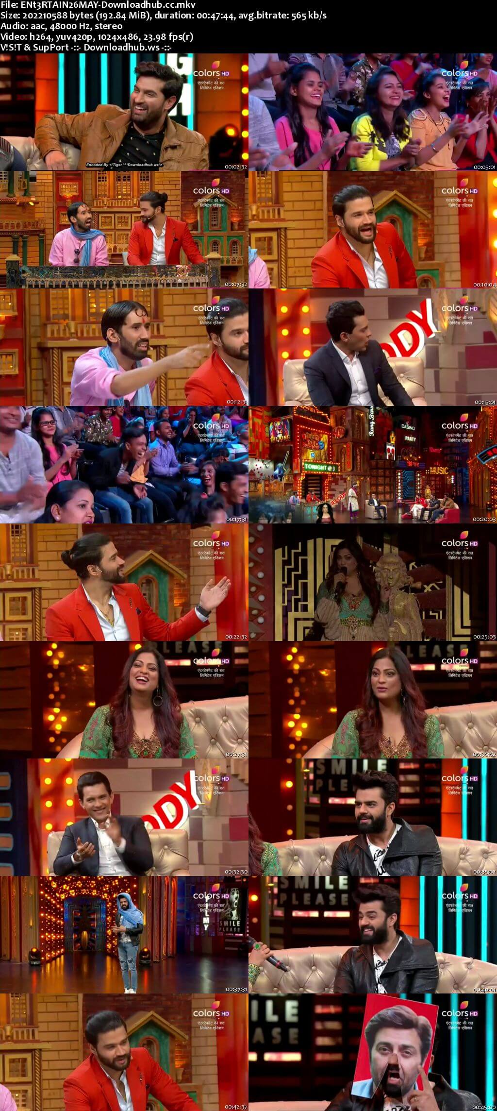 Entertainment Ki Raat 26 May 2018 Episode 37 HDTV 480p