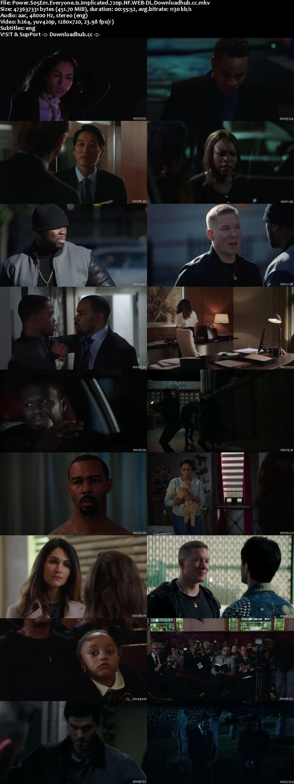 Power S05E01 450MB WEB-DL 720p x264 ESubs