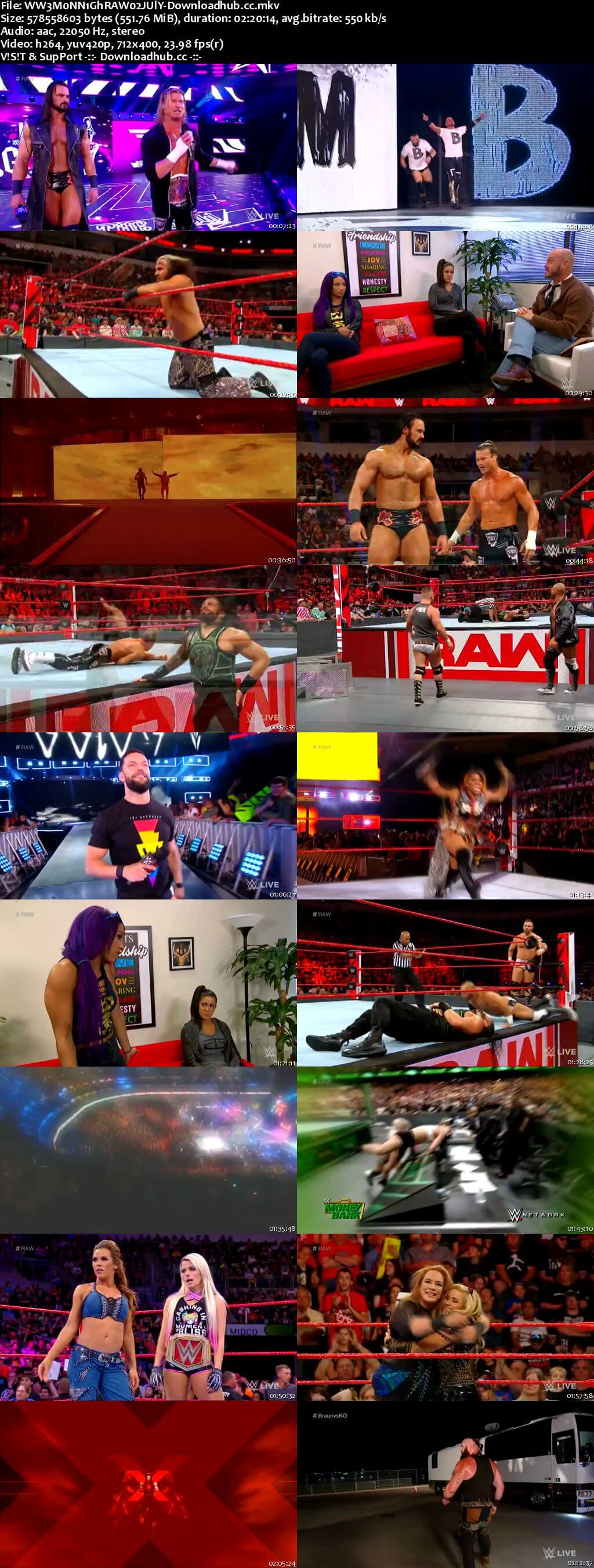 WWE Monday Night Raw 02 July 2018 480p HDTV Download