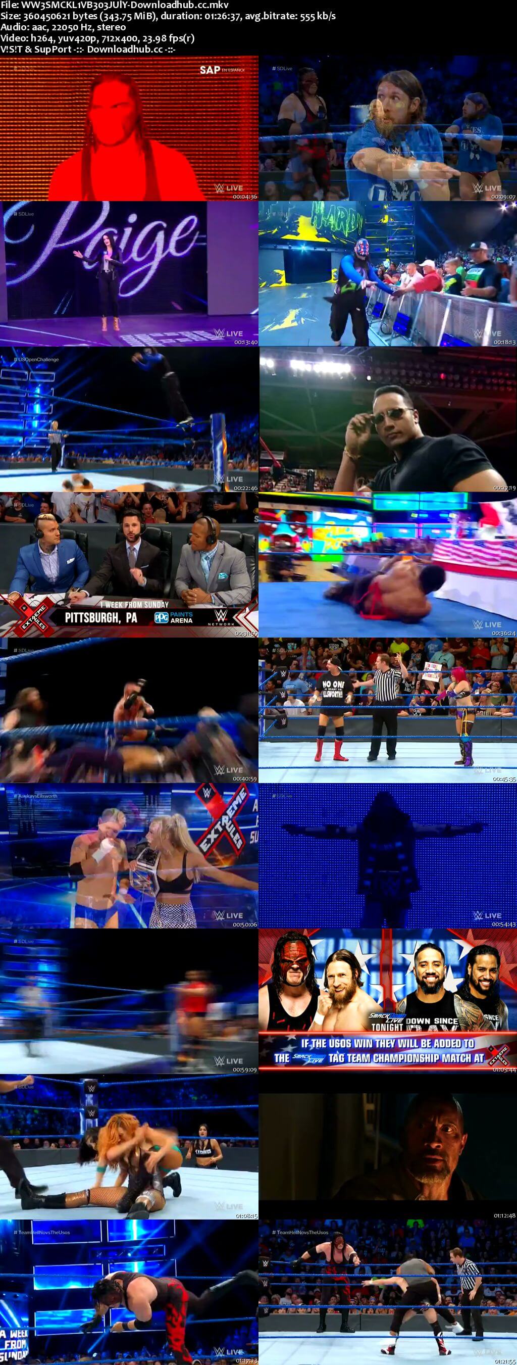 WWE Smackdown Live 03 July 2018 480p HDTV Download