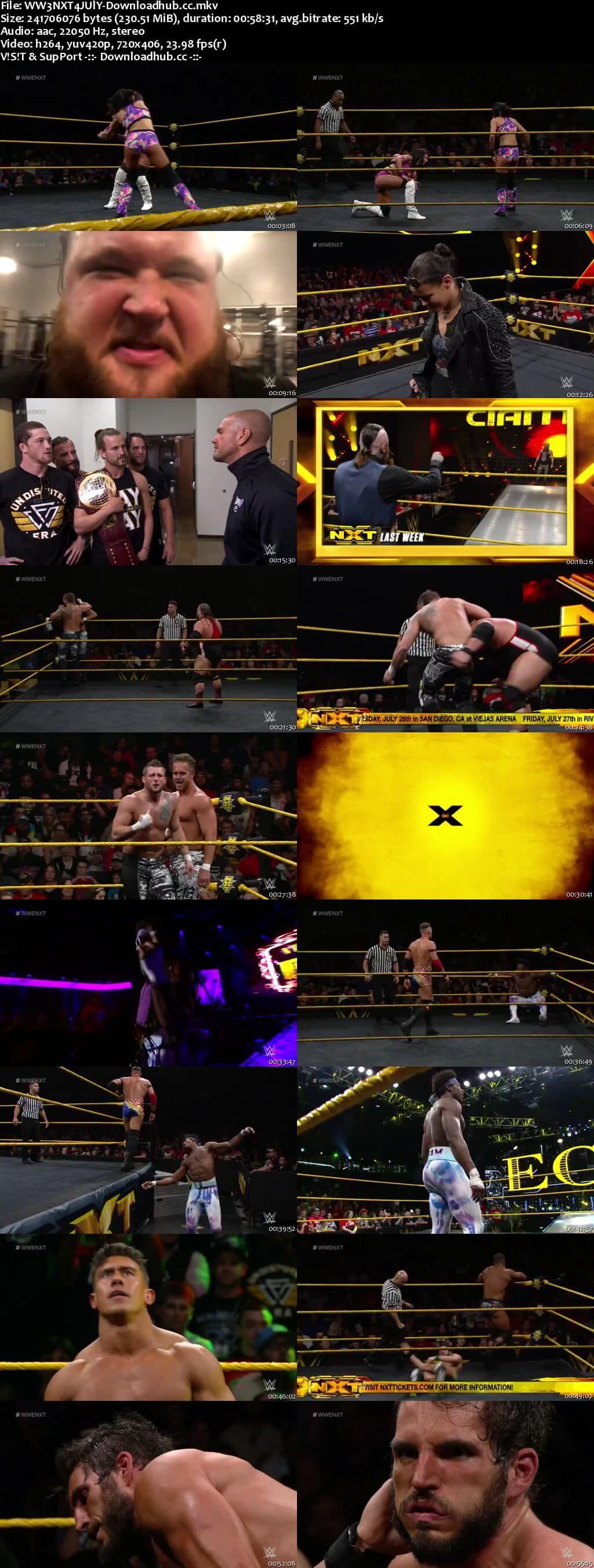 WWE NXT 04 July 2018 480p HDTV Download