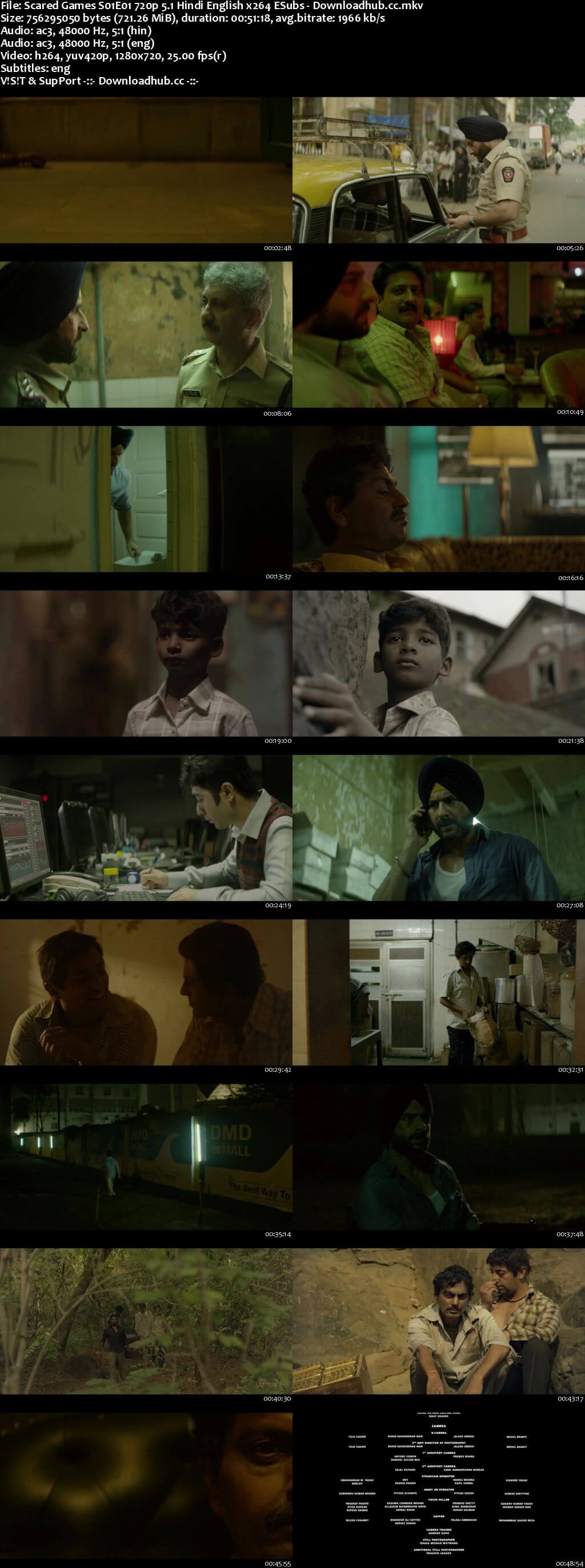 Sacred Games S01 Complete Dual Audio 720p HDRip [Hindi - English] ESubs