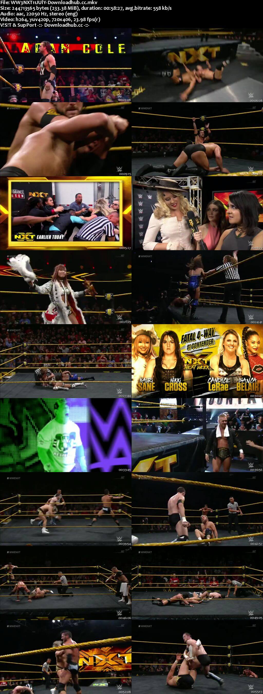 WWE NXT 11 July 2018 480p HDTV Download