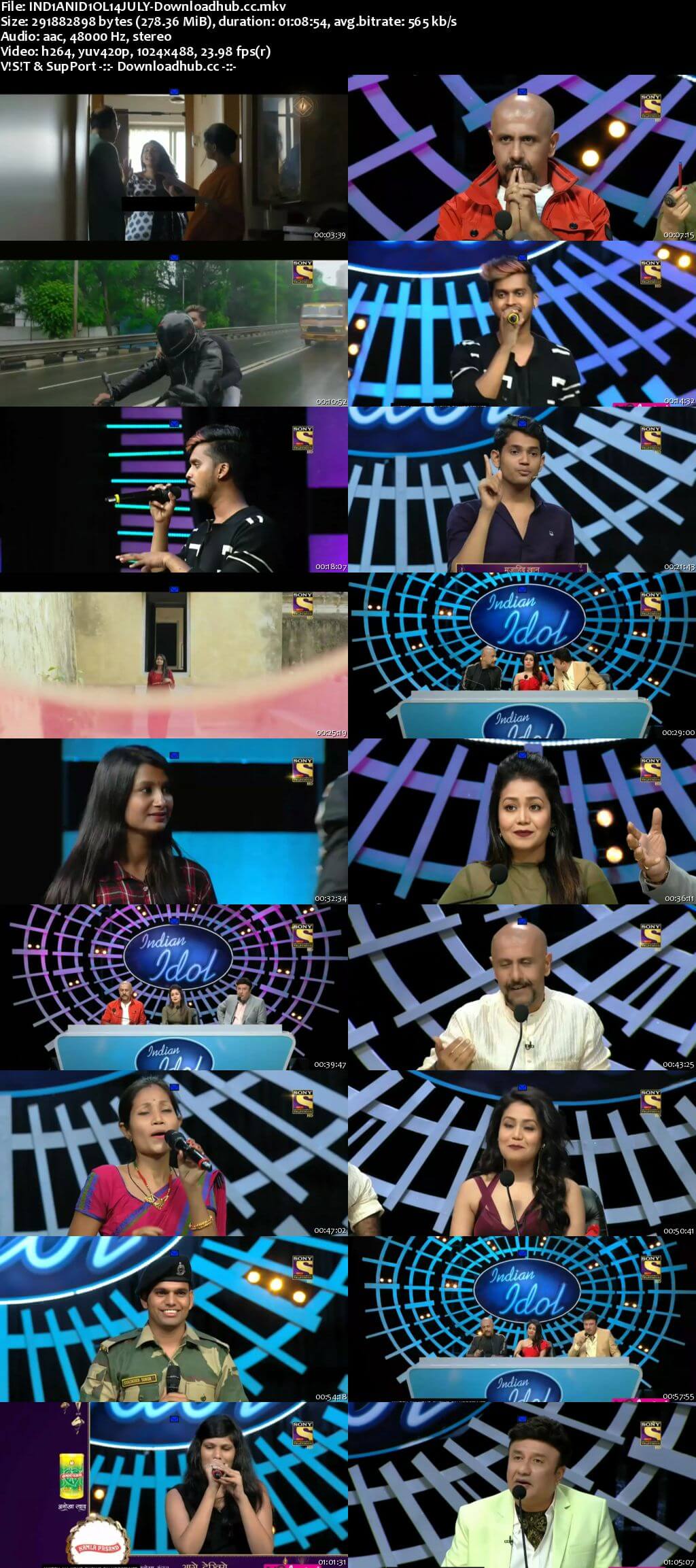 Indian Idol 14 July 2018 Episode 03 HDTV 480p