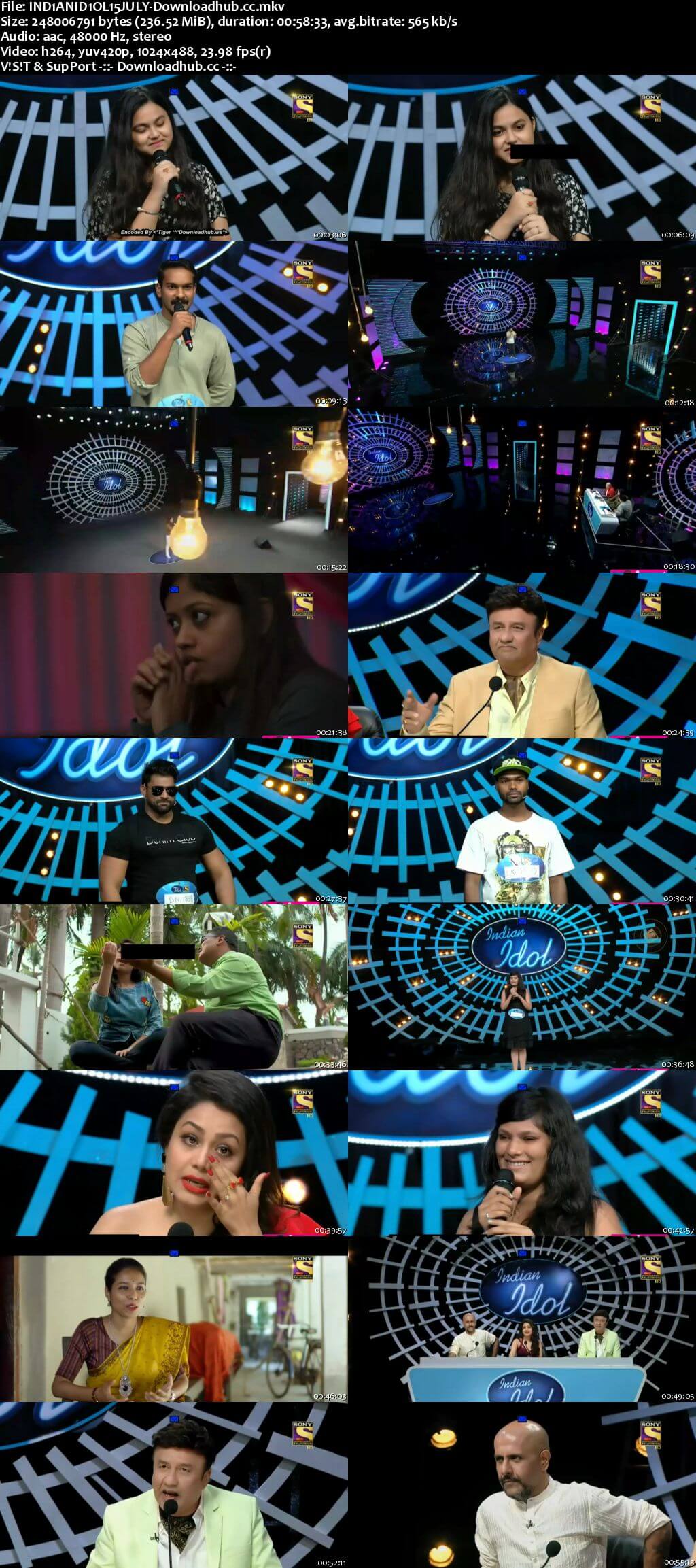 Indian Idol 54 July 2018 Episode 04 HDTV 480p