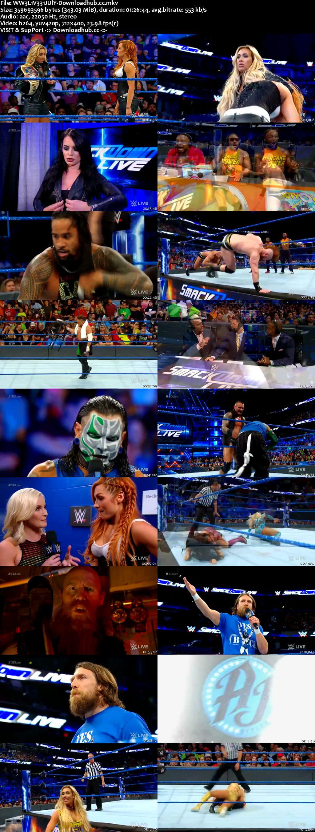 WWE Smackdown Live 31 July 2018 480p HDTV Download