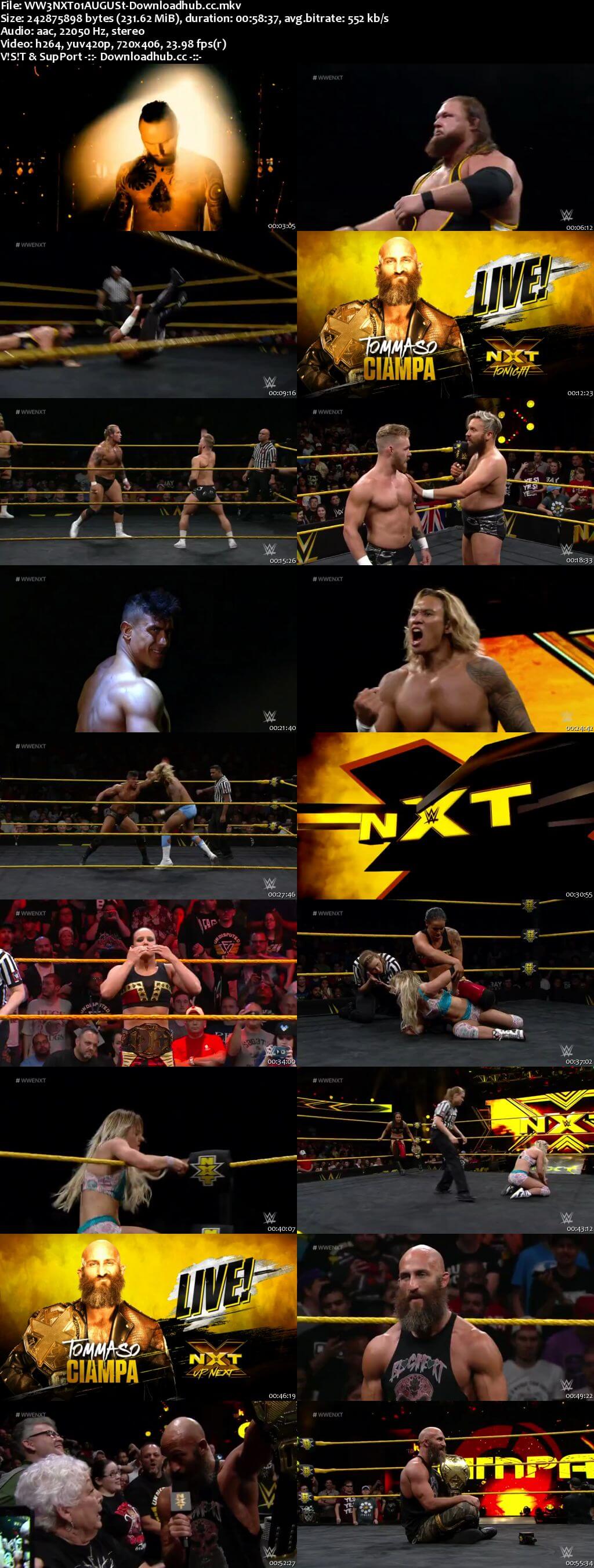 WWE NXT 01 August 2018 480p HDTV Download