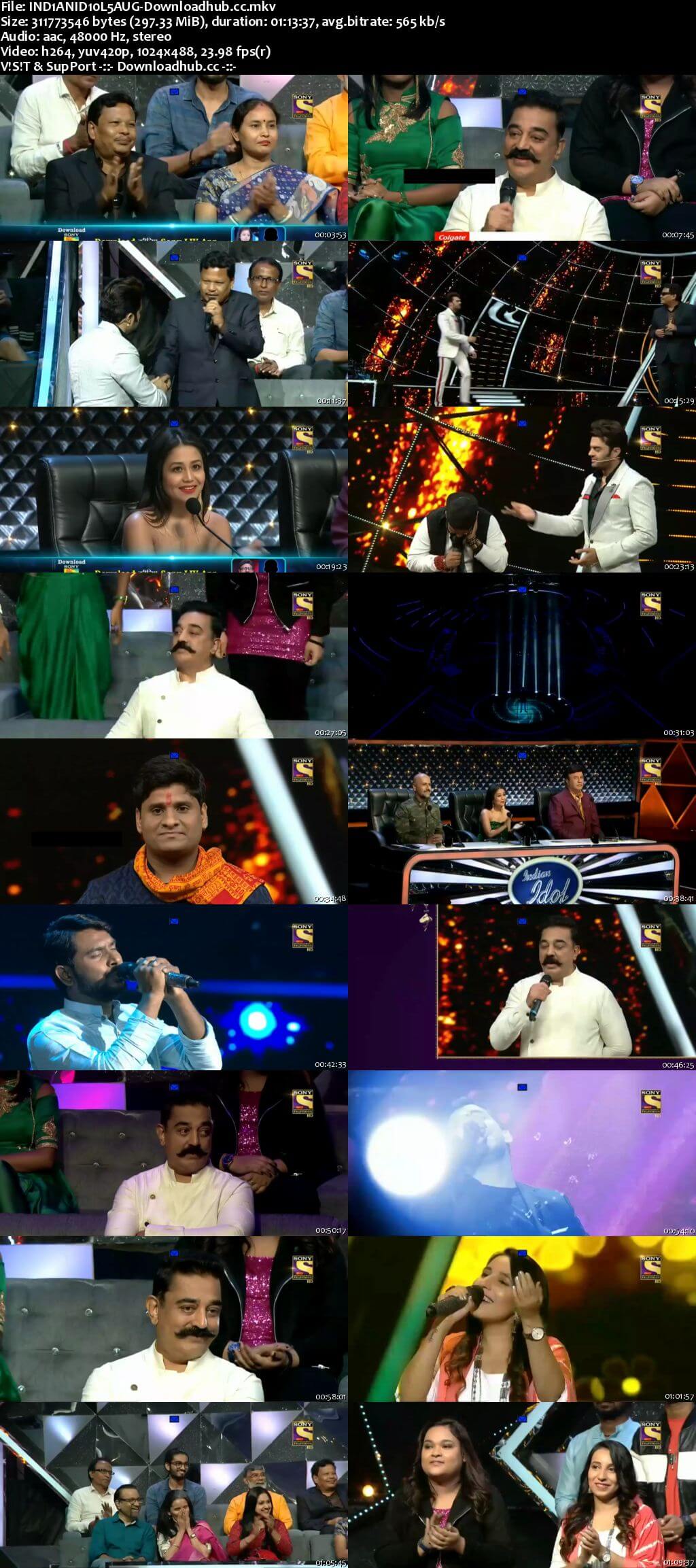 Indian Idol 05 August 2018 Episode 10 HDTV 480p