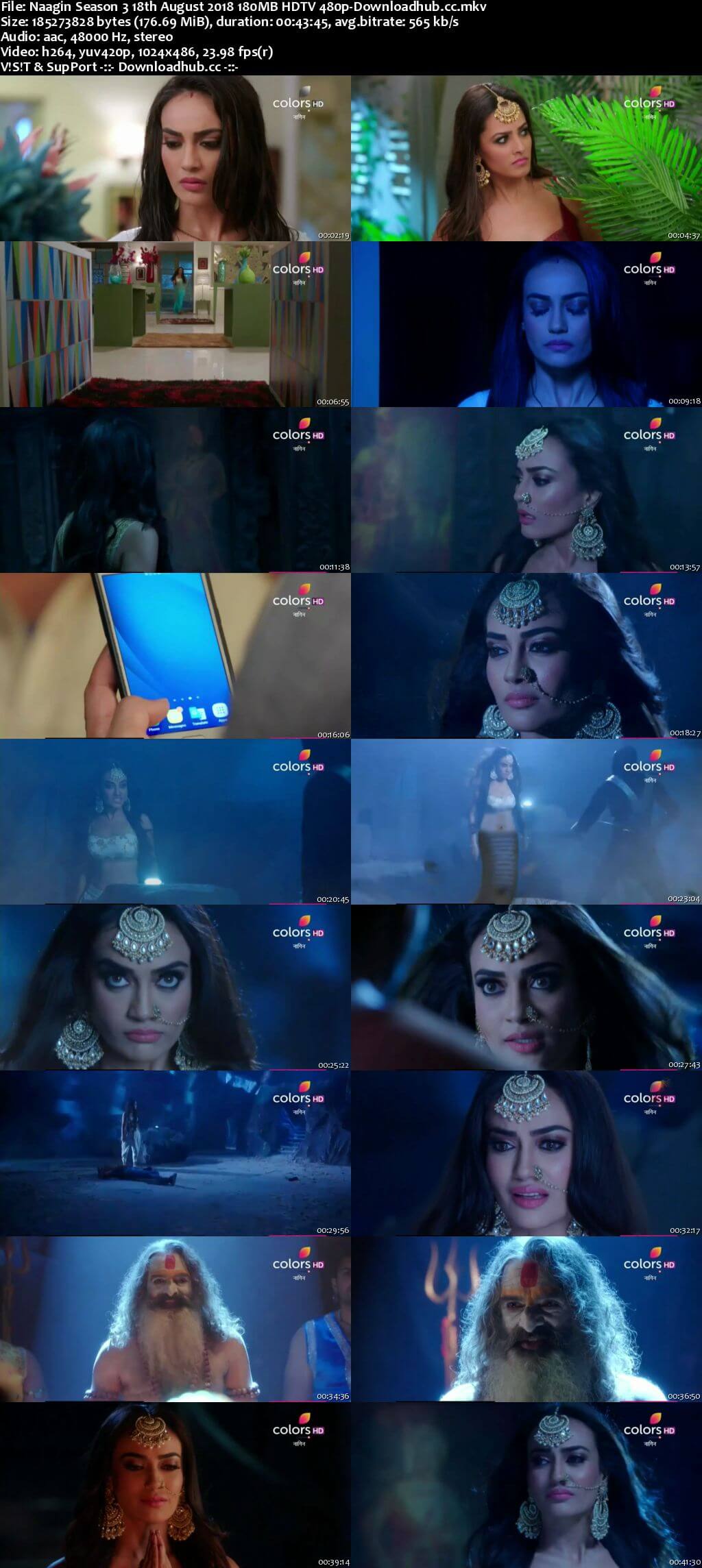 Naagin Season 3 18 August 2018 Episode 22 HDTV 480p