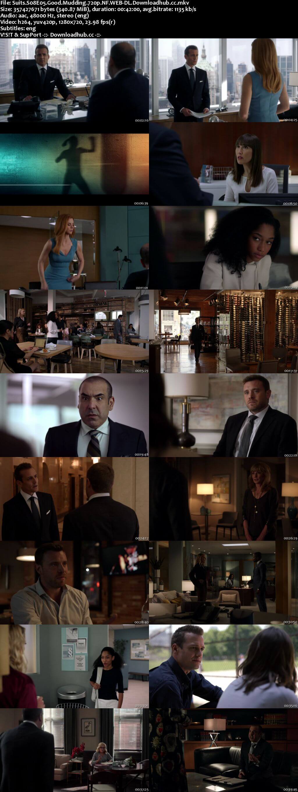 Suits S08E05 340MB Web-DL 720p x264 ESubs