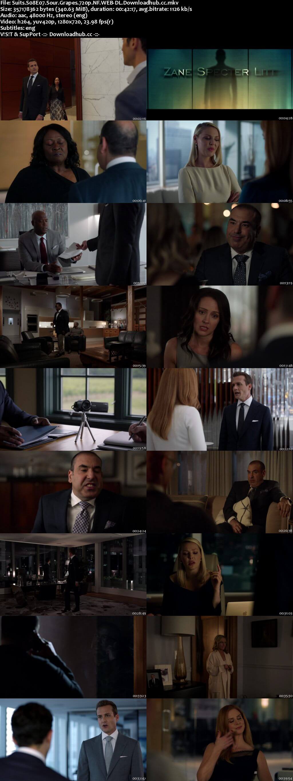 Suits S08E07 340MB Web-DL 720p x264 ESubs