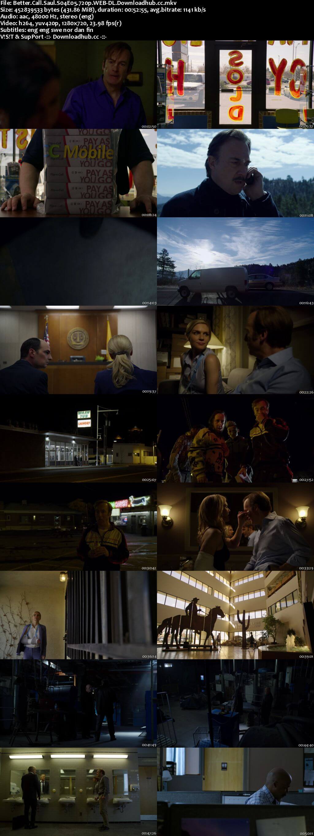 Better Call Saul S04E05 400MB WEB-DL 720p x264 MSubs