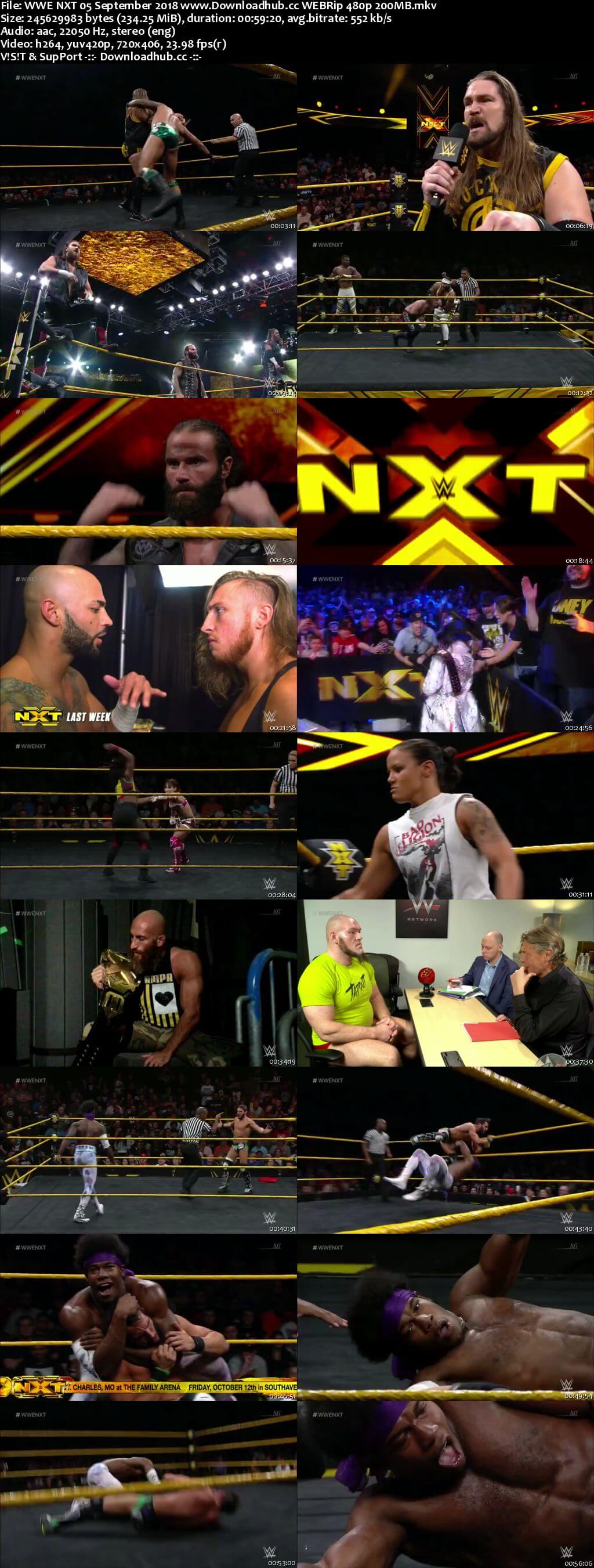 WWE NXT 05 September 2018 480p HDTV Download