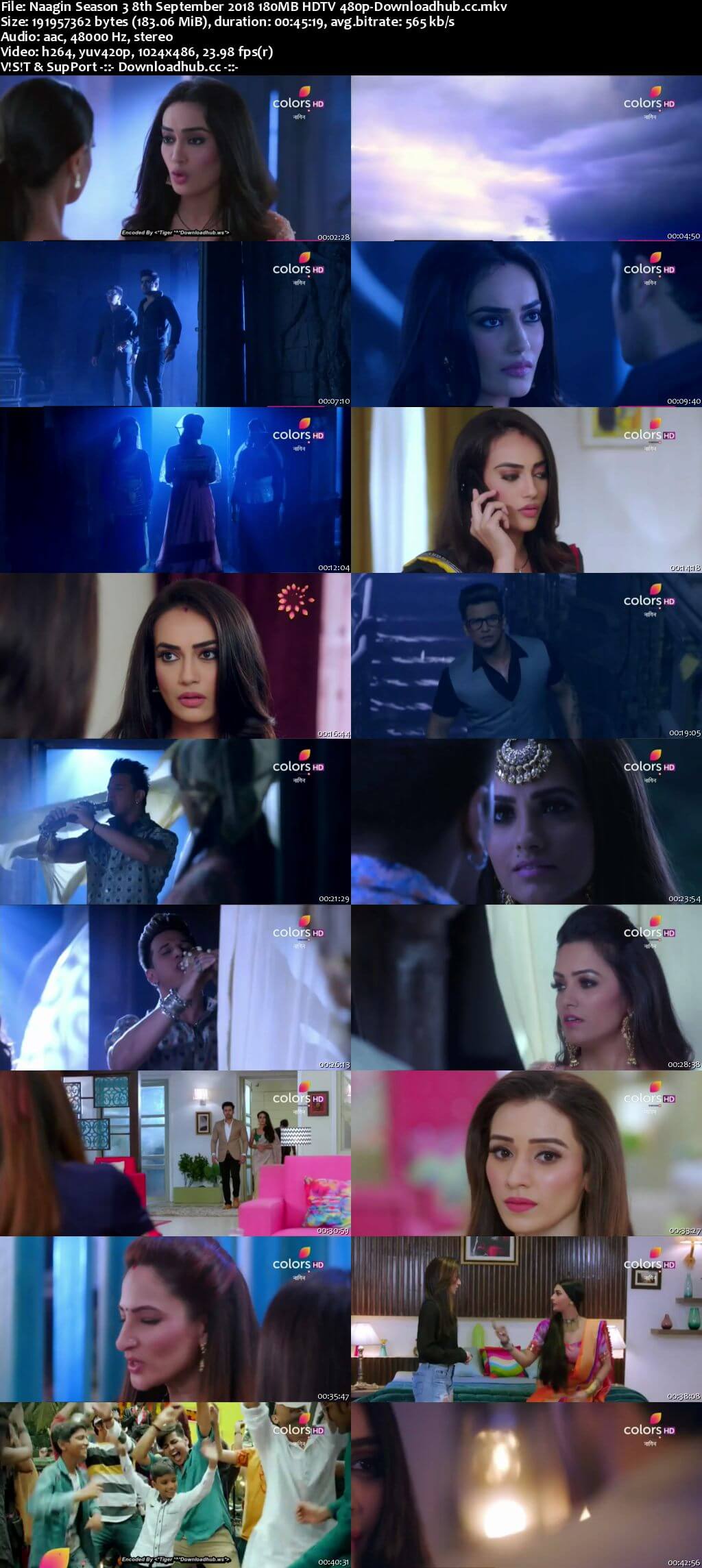 Naagin Season 3 08 September 2018 Episode 28 HDTV 480p