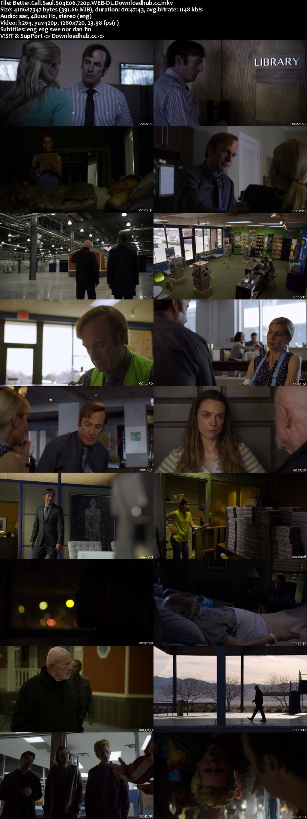 Better Call Saul S04E06 400MB WEB-DL 720p x264 MSubs