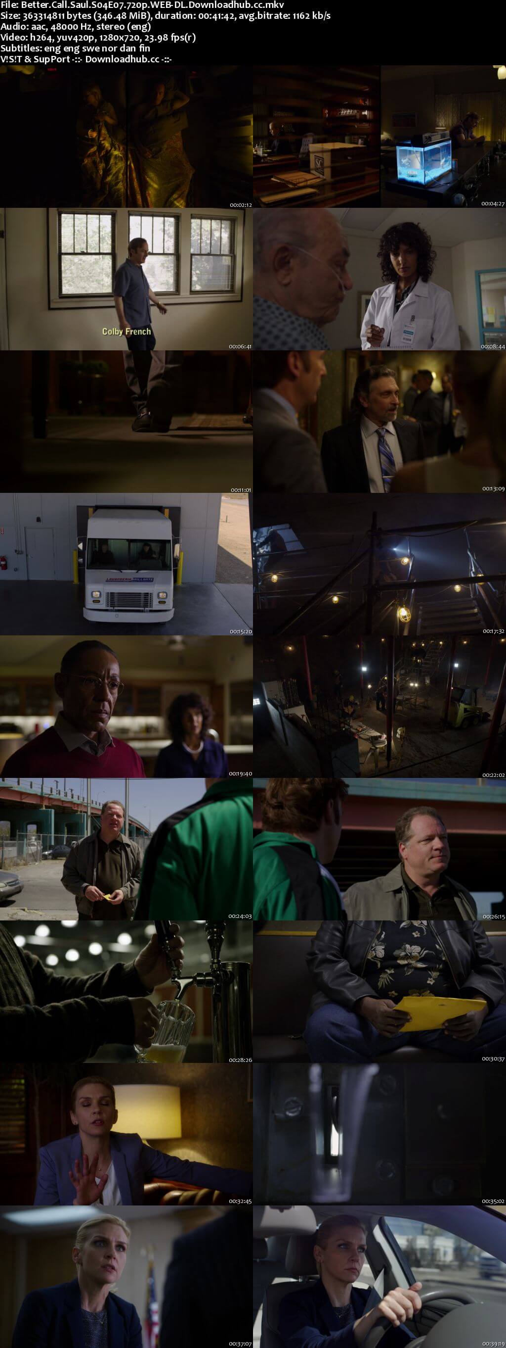 Better Call Saul S04E07 340MB WEB-DL 720p x264 MSubs