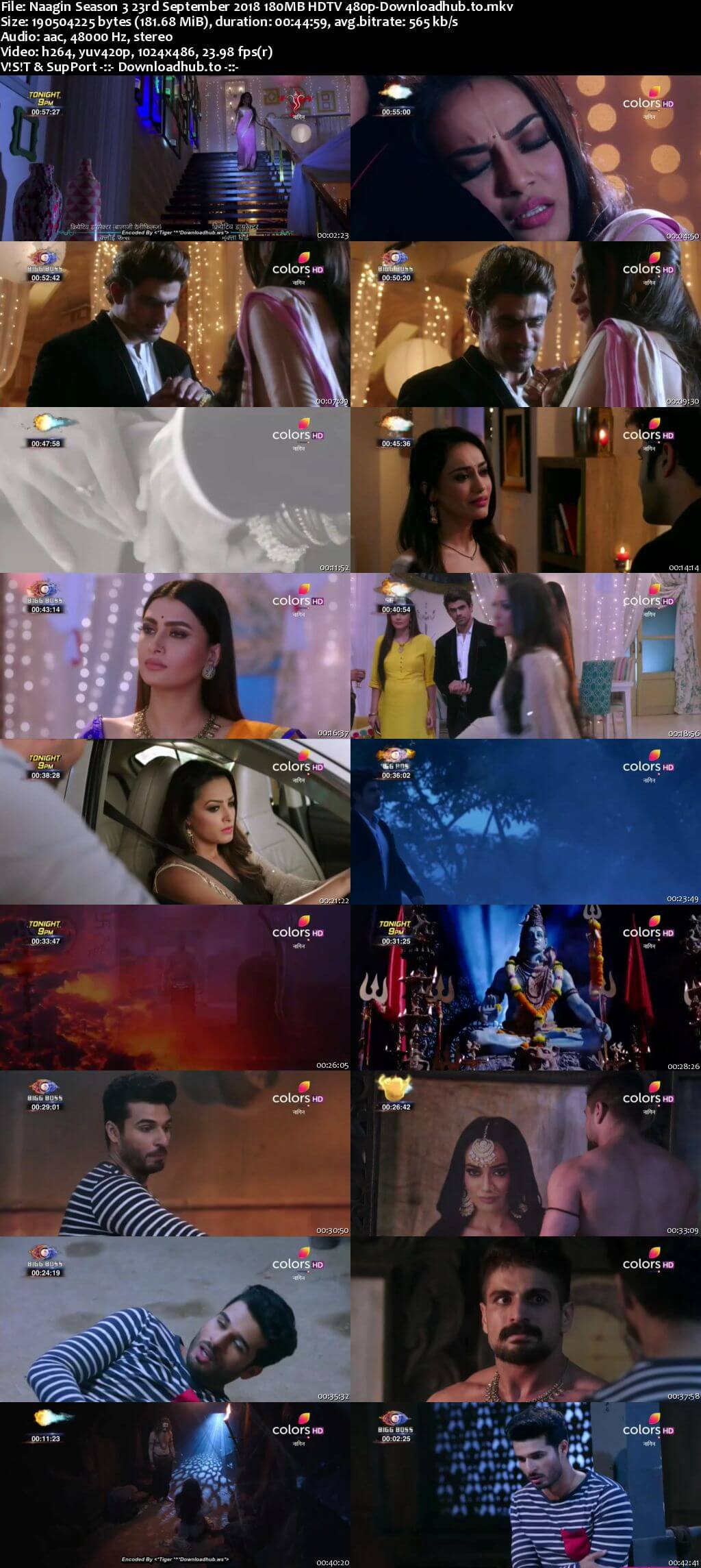 Naagin Season 3 23 September 2018 Episode 33 HDTV 480p