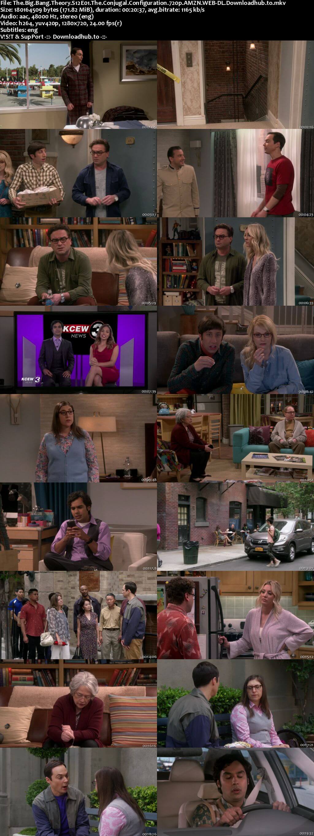 The Big Bang Theory S12E01 170MB AMZN WEB-DL 720p ESubs