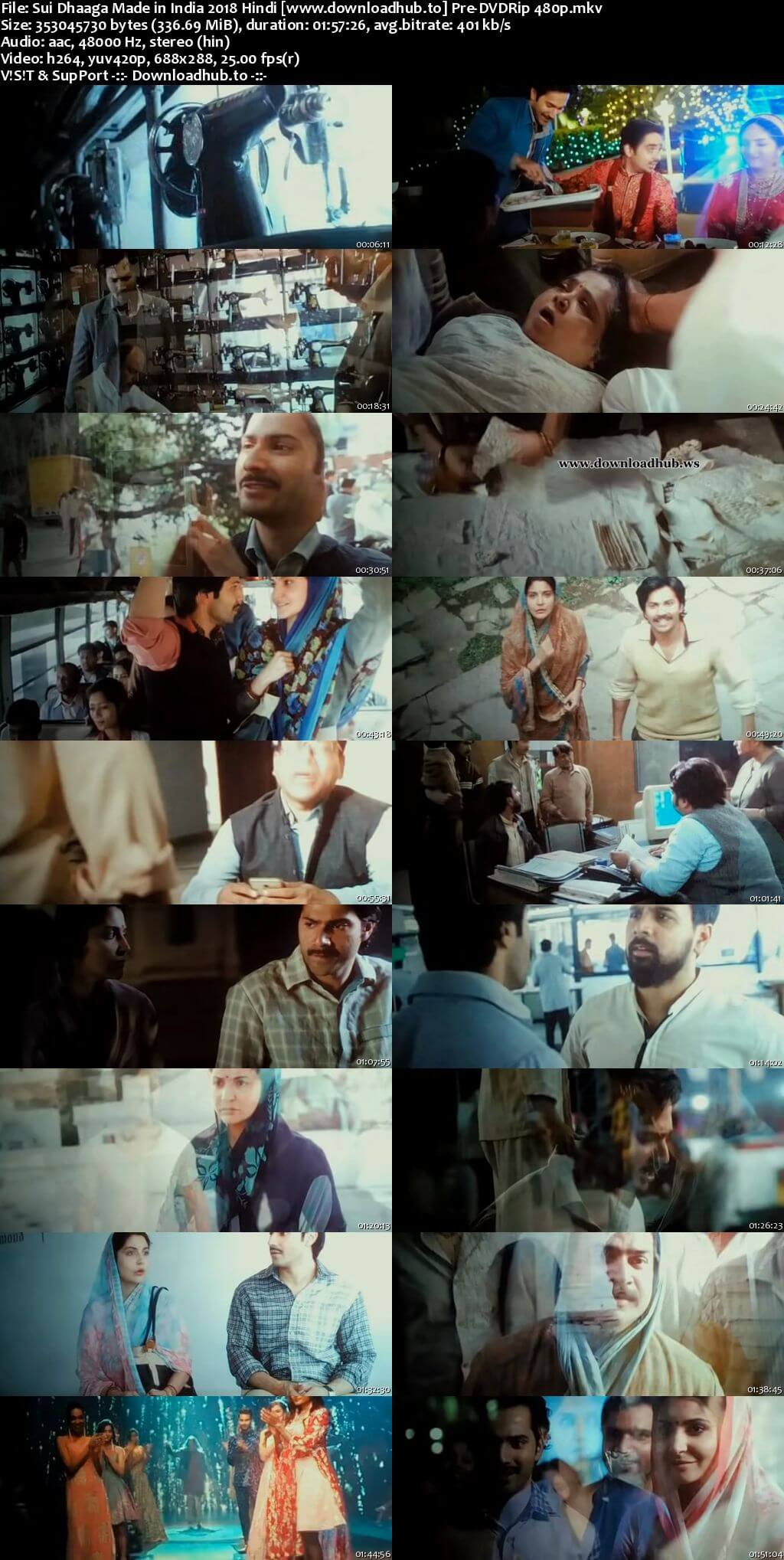 Sui Dhaaga 2018 Hindi 300MB Pre-DVDRip 480p