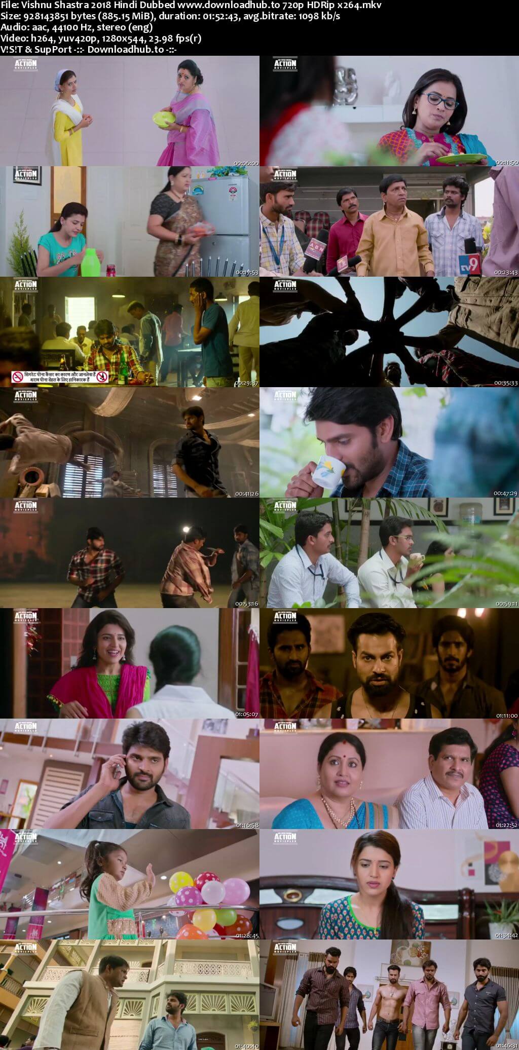 Vishnu Shastra 2018 Hindi Dubbed 720p HDRip x264