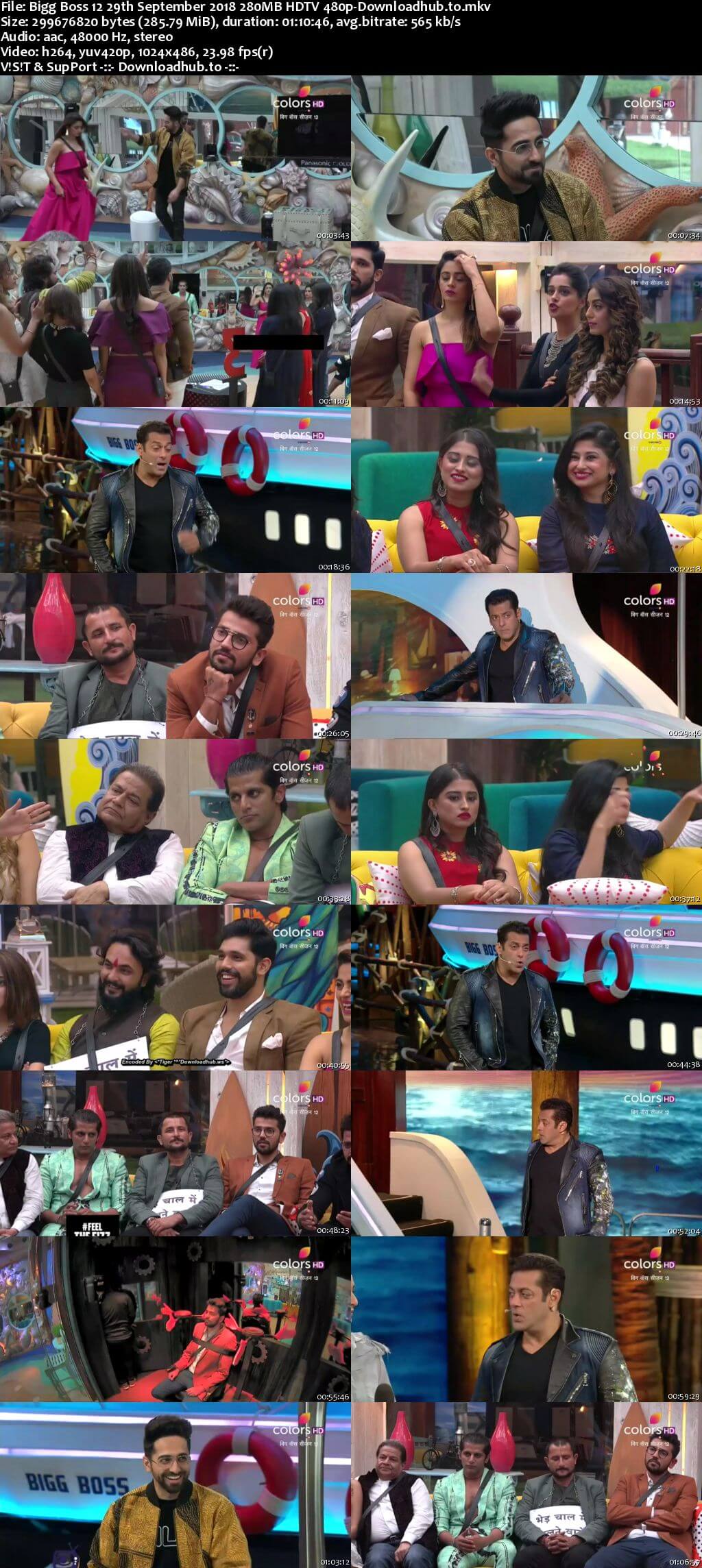 Bigg Boss 12 29 September 2018 Episode 13 HDTV 480p