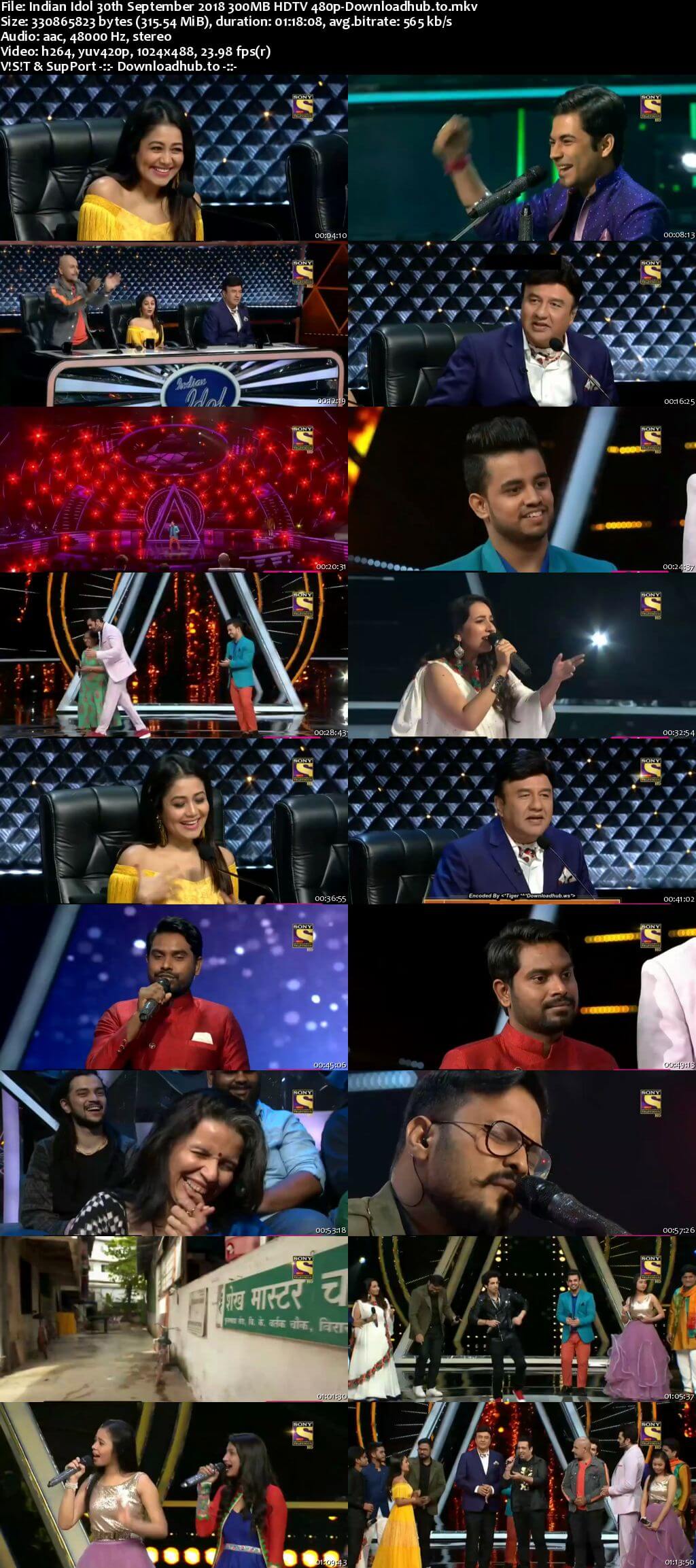 Indian Idol 30 September 2018 Episode 26 HDTV 480p