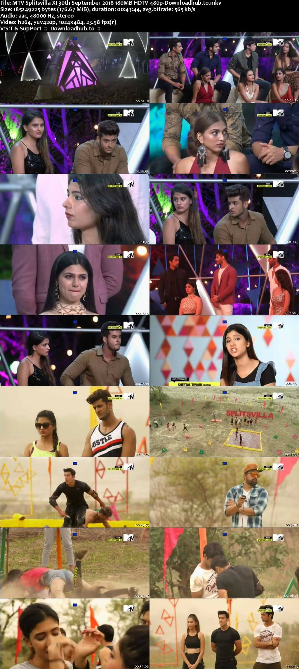 MTV Splitsvilla XI 30th September 2018 180MB HDTV 480p