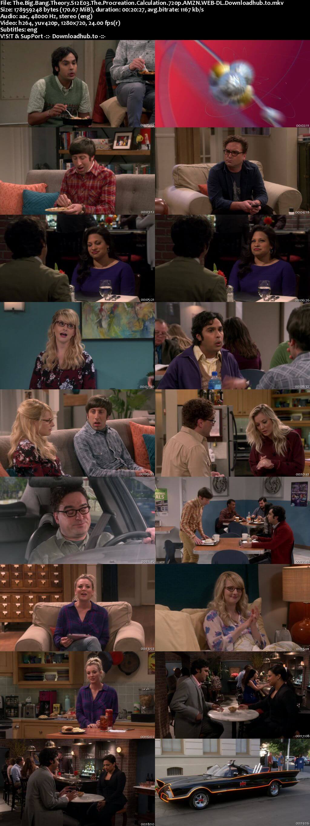 The Big Bang Theory S12E03 170MB AMZN WEB-DL 720p ESubs